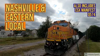 Nashville & Eastern Local Freight Train - Also Includes CSX Manifest Q574