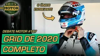 LATIFI NA WILLIAMS e o grid completo da F1 em 2020 | Debate Motor #187