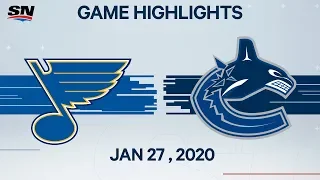 NHL Highlights | Blues vs. Canucks – Jan. 27, 2020