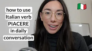 How to use verb "Piacere" in Italian language (A2/B1) (Subtitled)