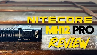 This flashlight is HOT! (No, literally!) Nitecore MH12 PRO Review & Beam Test