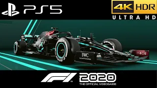 (PS5) F1 2020 NEXT GEN ULTRA REALISTIC HIGH GRAPHICS GAMEPLAY | PS5 Gameplay (4K HDR 60fps)