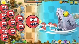 Red ball 4 & Plant vs Zombie 2 - Big Wave Beach Final Boss Fight!