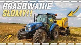 ✔Prasowanie słomy 2021✔nowy nabytek✔prasa większa od ciągnka!✔New Holland w akcji✔