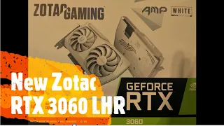 Zotac 3060 LHR - Install, Overclocks, and Hashrate