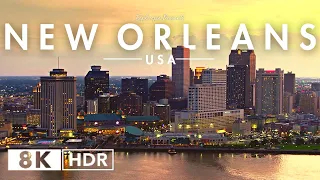 New Orleans, USA in 8K ULTRA HD HDR 60 FPS Video by Drone