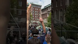 Columbia University Protesters Defy Order to Leave, Risking Suspension