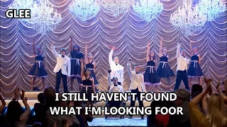 Glee-I Still Haven't Found What I'm Looking For (Lyrics/Letra)