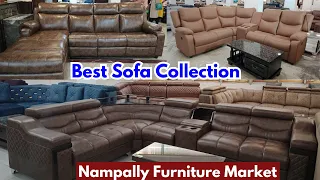 Space Saving Sofa Sets with Living Room Decor | Nampally Furniture Market Hyderabad, Home Furniture