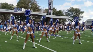 Dallas Cowboys Cheerleaders pregame Miller Lite House performance 10/23/22 view from south