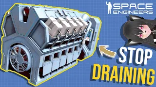 Stop Hydrogen Engine From Draining All Fuel Tanks - Space Engineers Survival Building Tutorial