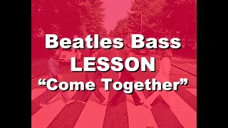 Beatles BASS LESSON - Come Together