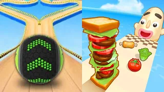 Going Balls 3D Game Gameplay | Sandwich Runner 3D Game Gameplay - All Level Gameplay Android,iOS