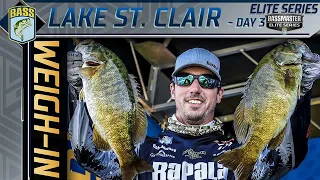 2020 Bassmaster Elite at Lake St. Clair - Day 3 Weigh-In