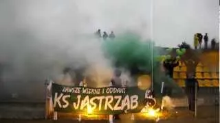 KS JASTRZĄB -MKS Kozienice (oprawa kibiców)