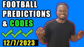 FOOTBALL PREDICTIONS TODAY 12/7/2023 SOCCER PREDICTIONS TODAY | BETTING TIPS, #footballpredictions