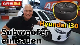 Hyundai i30 Subwoofer installation | Gladen RS 08 RB Dual Active | ARS24