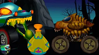 Magic Lamp Cartoon Video For Kindergarten By Haunted House Monster Truck