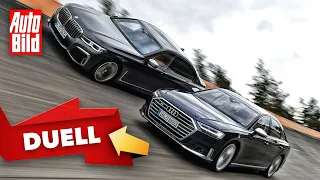 Duell hinter'm Deich: Audi S8 vs. BMW M760Li (2020): Test - Vergleich - Limousinen - Infos - deutsch