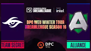 Dota2 - Alliance vs. Team Secret - Game 2 - DPC WEU Winter Tour - DreamLeague Season 16