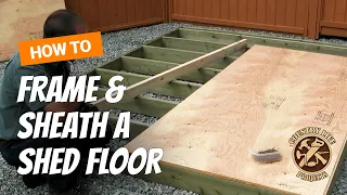 How To Build a Shed Floor - Shed Building Video 3 of 15