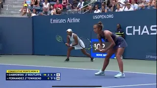 Leylah Fernandez 🇨🇦 |Taylor Townsend 🇺🇸 attempt the most amazing comeback Doubles U.S. Open 2023