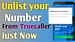 Unlist no from Truecaller |  Remove no from Truecaller | Remove no from Truecaller spam