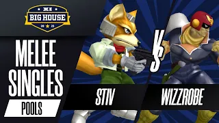 Stiv (Fox) vs Wizzrobe (Captain Falcon) - Melee Singles Pools - The Big House 11