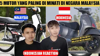 5 MOTOR PALING DISUKAI DI MALAYSIA ! TERNHATA BEDA BANGET SAMA DI INDONESIA !