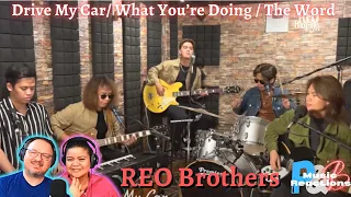 REO Brothers | "Drive My Car/ What You’re Doing / The Word"  (Beatles Medley) | Couples Reaction!