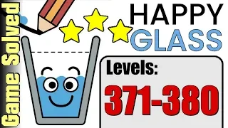 Happy Glass | All Levels 371-380 (Solution 3 Stars ★★★)