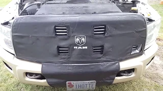 Dodge Ram Winter Grill Cover Install