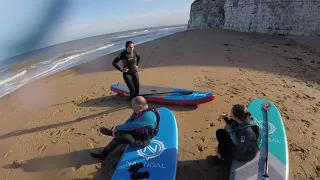 iSUP surfing Joss Bay, Kent 8th Nov '21 full GoPro video