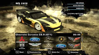 Need for Speed: Most Wanted — Chevrolet Corvette C6.R (GT1) (Cross; opening variant)