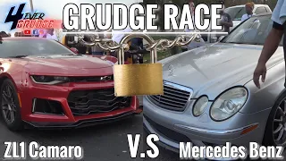 THIS MERCEDES BENZ GOT A STOCK MOTOR WITH SOME MODS VS ZL1 CAMARO ON THE STREETS