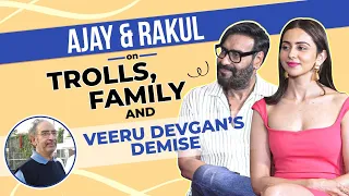 Ajay Devgn & Rakul Preet Singh on Runway 34, trolls, dad Veeru Devgn's death, Kajol, kids Nysa & Yug