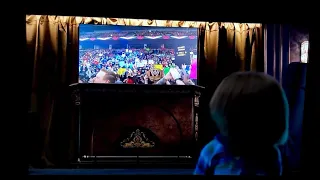 Chucky watching wwe Monday Night Raw