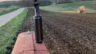 Planting oats and alfalfa on an organic dairy farm in Wisconsin