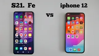 iphone 12 vs Samsung S21 Fe Speed Test || in 2024