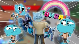 Playing MM2 as GUMBALL  FROM THE AMAZING WORLD OF GUMBALL *FUNNY MOMENTS*