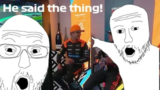 Lando joking about being on the Max Verstappen Podcast | Japanese GP #CooldownRoom