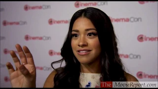 Gina Rodriguez talks DEEPWATER HORIZON at CinemaCon - April 14, 2016