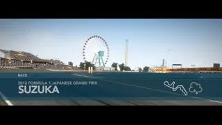 F1 2012, Career, Suzuka 25% race, Williams, legend ai, no assists, no setup.