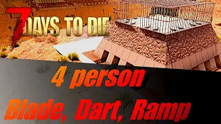 4 person Horde Night Base - 7 days to die alpha 18 - 7d2d alpha 18 blade traps, dart traps, ramp