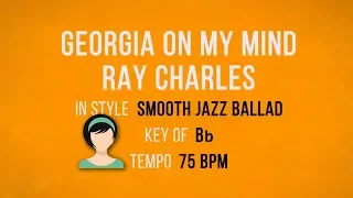 Georgia On My Mind - Smooth Jazz Female Karaoke Backing Track