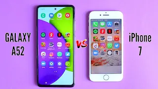 Samsung A52 vs iPhone 7 - Speed Test