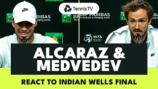 Carlos Alcaraz & Daniil Medvedev React To Indian Wells 2023 Final 🗣️