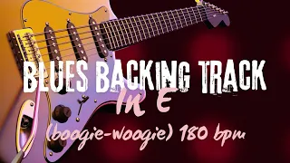 Blues Backing Track in E (boogie-woogie) 180 bpm