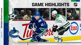 Stars @ Canucks 4/18 | NHL Highlights 2022