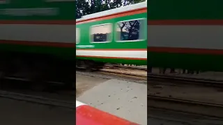 Bangladesh railway crossing locomotive inter city train #shorts #viral #video 1 July 2022